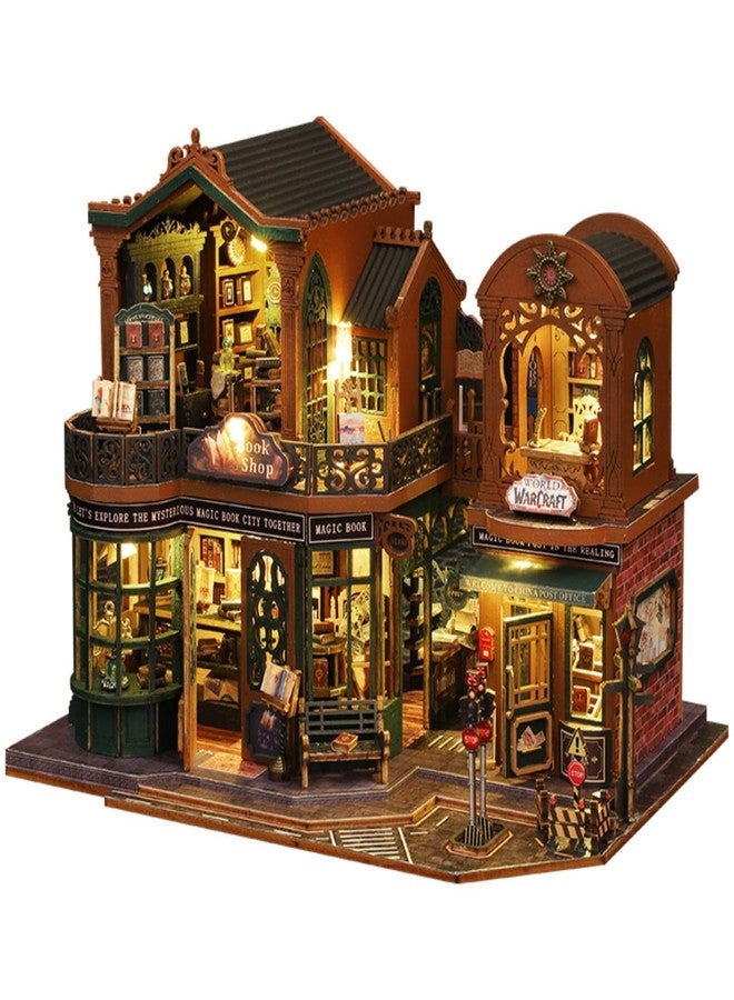 OZJAY Miniature House Kit, Mini House Building Kit with Furniture, DIY Miniature Kit for Adults Teen, Dollhouse Kit for Birthday Christmas, Magic Book House - Image 1